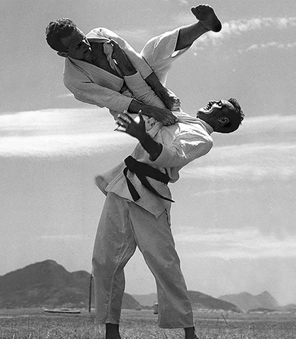 Carlos Gracie and Hélio Gracie together in 1951